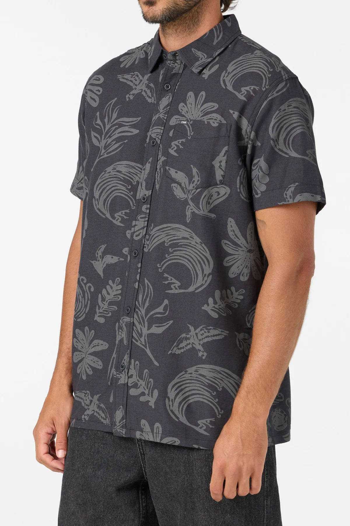 Shirts & Flannels^O'Neill O'Riginals Eco Print Standard Standard Fit Shirt - | phantom