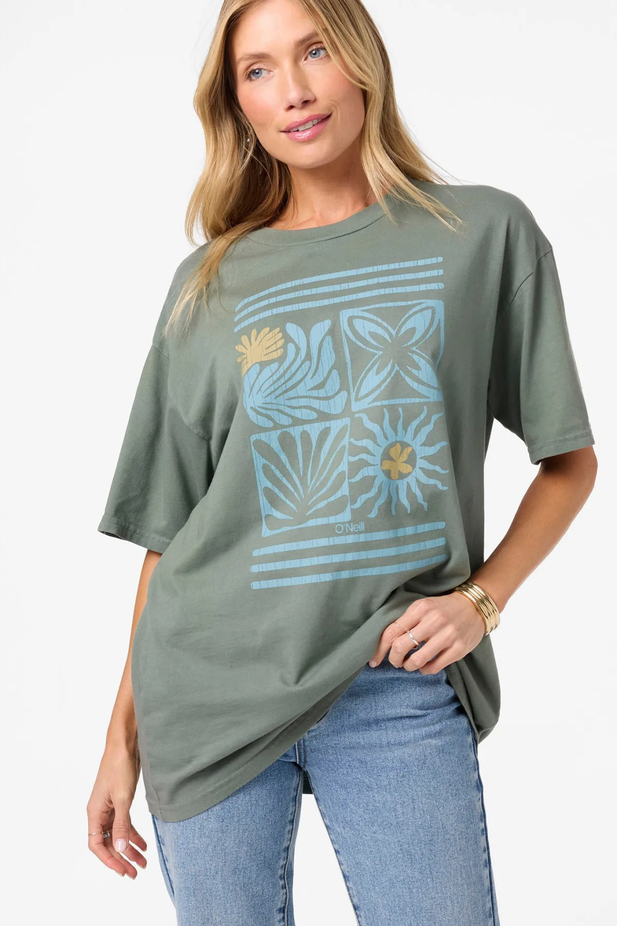 New Arrivals|Graphic Tees & Tanks^O'Neill O'Riginals Elements Oversized Tee - | balsam green