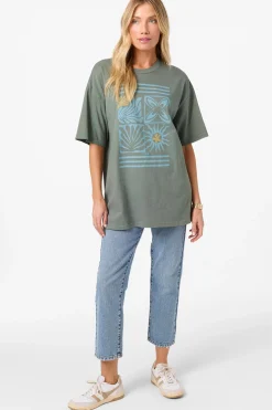 New Arrivals|Graphic Tees & Tanks^O'Neill O'Riginals Elements Oversized Tee - | balsam green