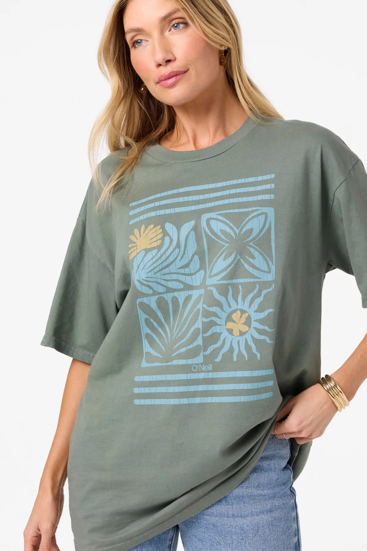 New Arrivals|Graphic Tees & Tanks^O'Neill O'Riginals Elements Oversized Tee - | balsam green