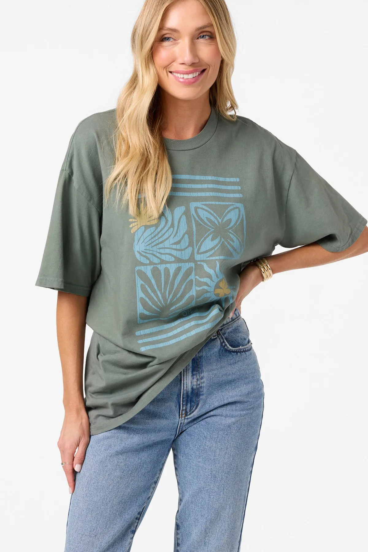 New Arrivals|Graphic Tees & Tanks^O'Neill O'Riginals Elements Oversized Tee - | balsam green