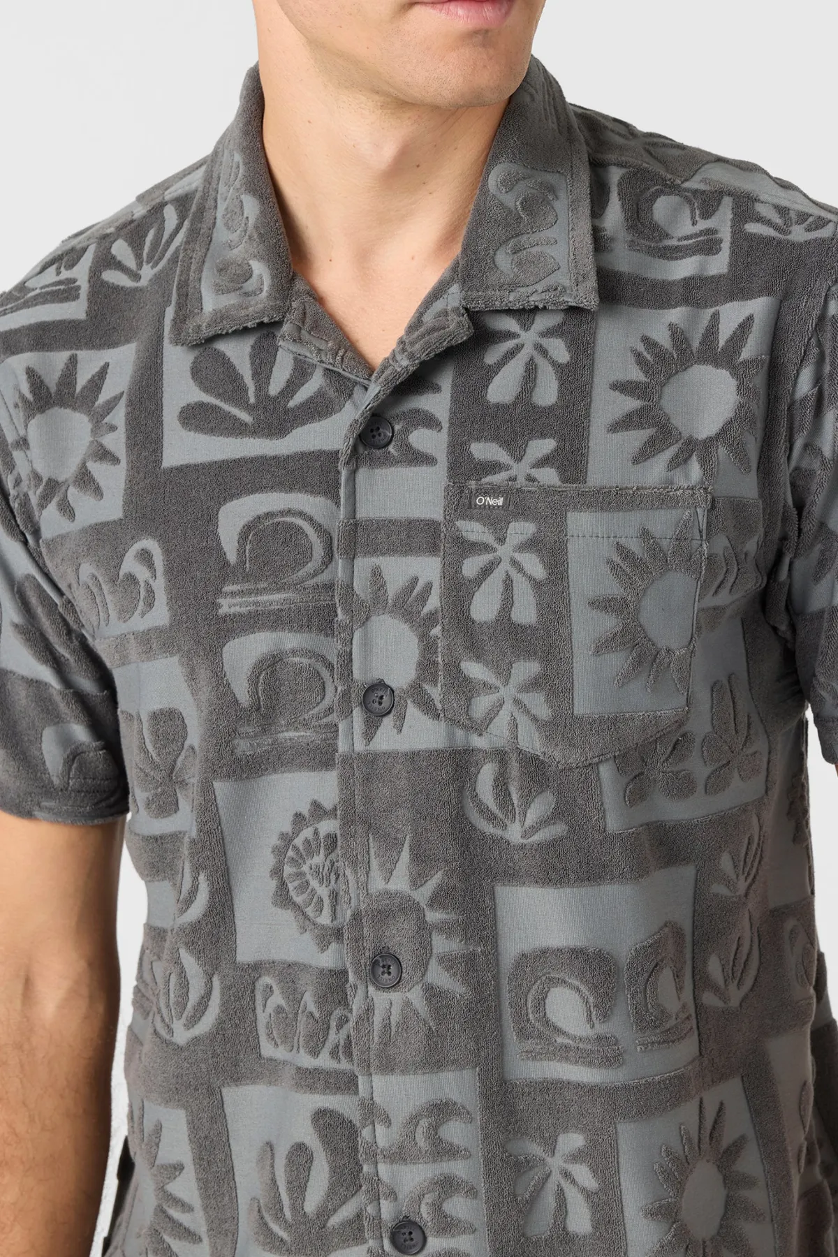 Shirts & Flannels^O'Neill O'Riginals Era Jacquard Knit Standard Standard Fit Shirt - | graphite