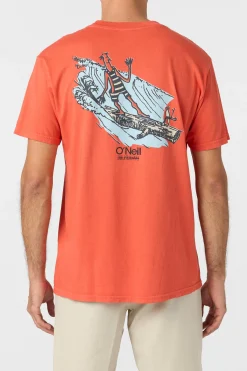 Tees & Tanks^O'Neill O'Riginals Lo'riginals Relaxed Fit Tee - | burnt sienna