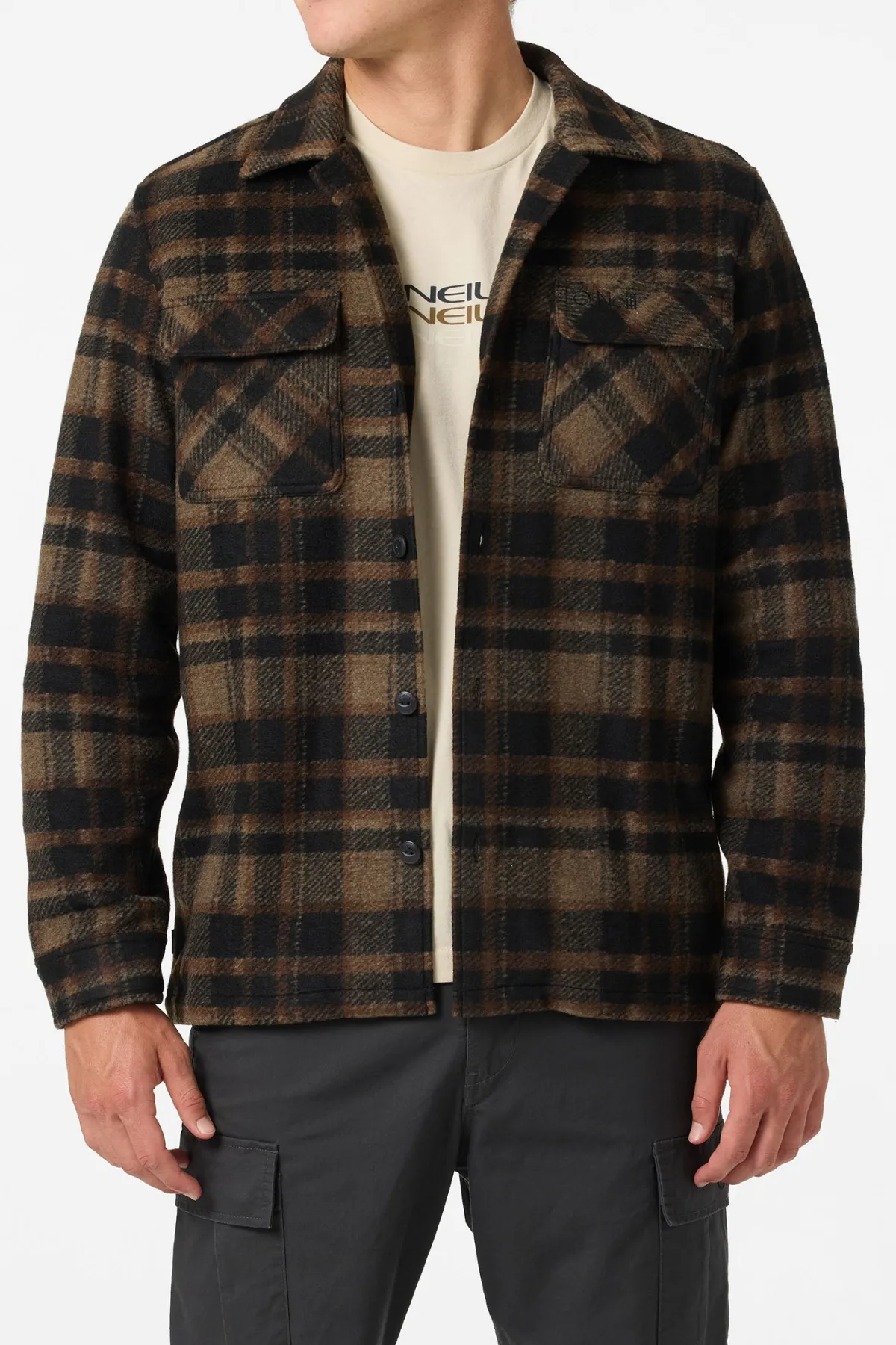 Shirts & Flannels^O'Neill O'Riginals Lux Overshirt Standard Fit Long Sleeve Shirt - | black