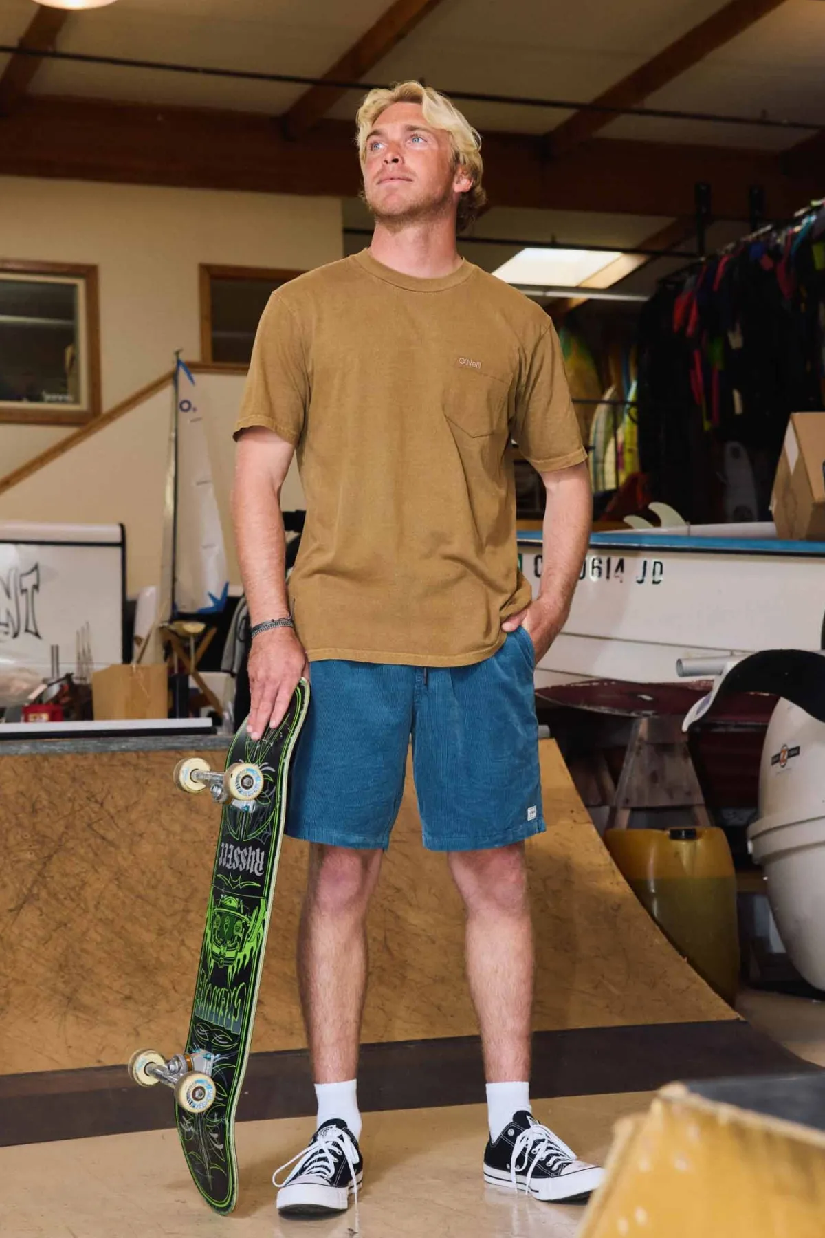 O'Riginals Collection|Tees & Tanks^O'Neill O'Riginals Pocket Relaxed Fit Tee - Dark Khaki |