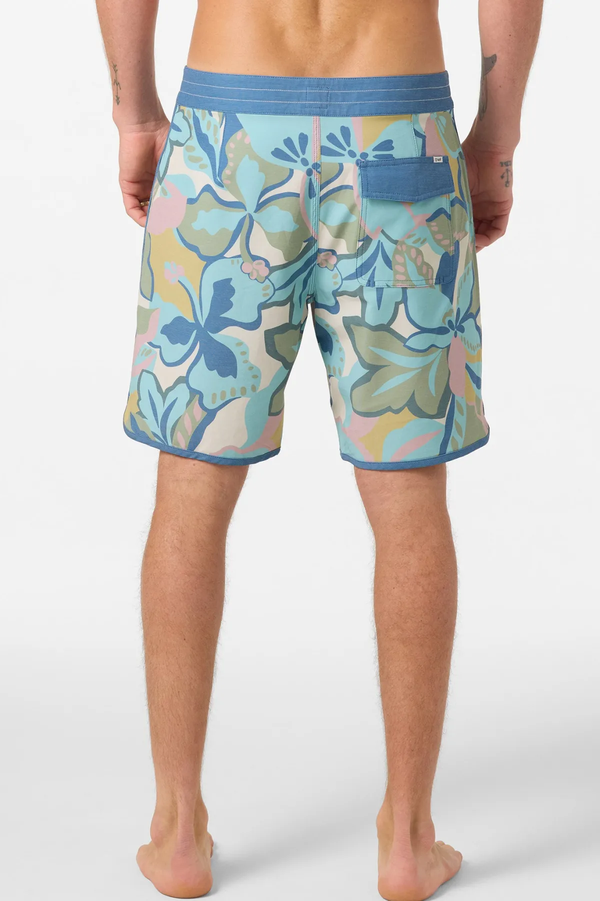 Performance|O'Riginals Collection^O'Neill O'Riginals Print Scallop 18" Boardshorts blue fusion