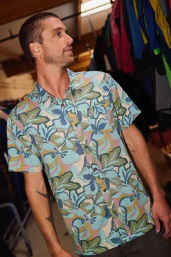 O'Riginals Collection|Shirts & Flannels^O'Neill O'Riginals Print Standard Wvn Shirt Standard Fit Shirt - | blue fusion