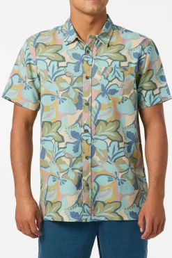 O'Riginals Collection|Shirts & Flannels^O'Neill O'Riginals Print Standard Wvn Shirt Standard Fit Shirt - | blue fusion