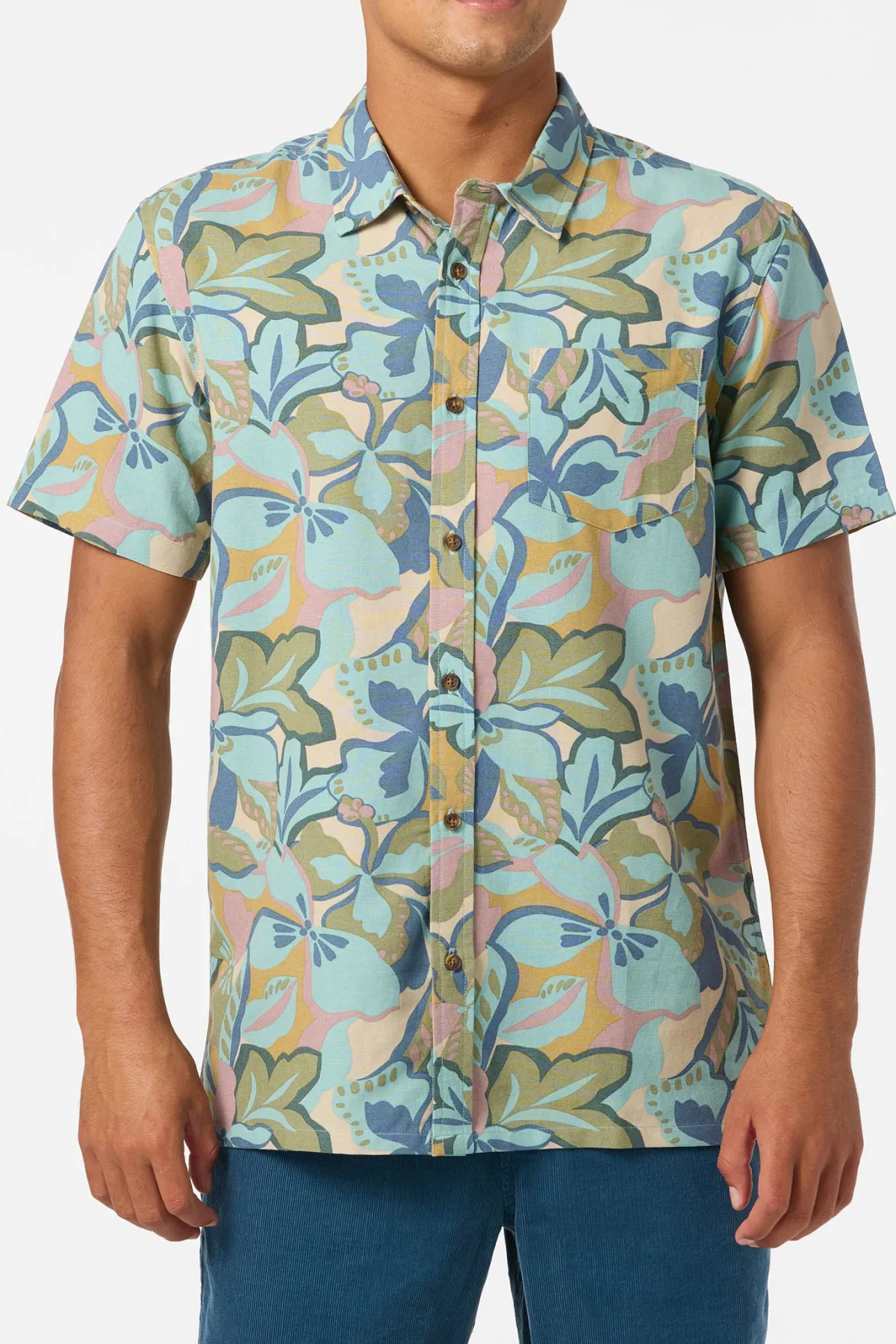 New Arrivals^O'Neill O'Riginals Print Standard Fit Shirt blue fusion