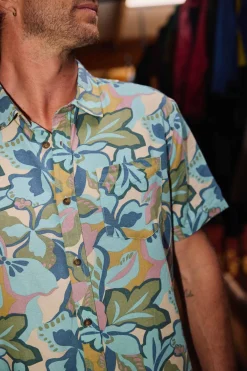 New Arrivals^O'Neill O'Riginals Print Standard Fit Shirt blue fusion
