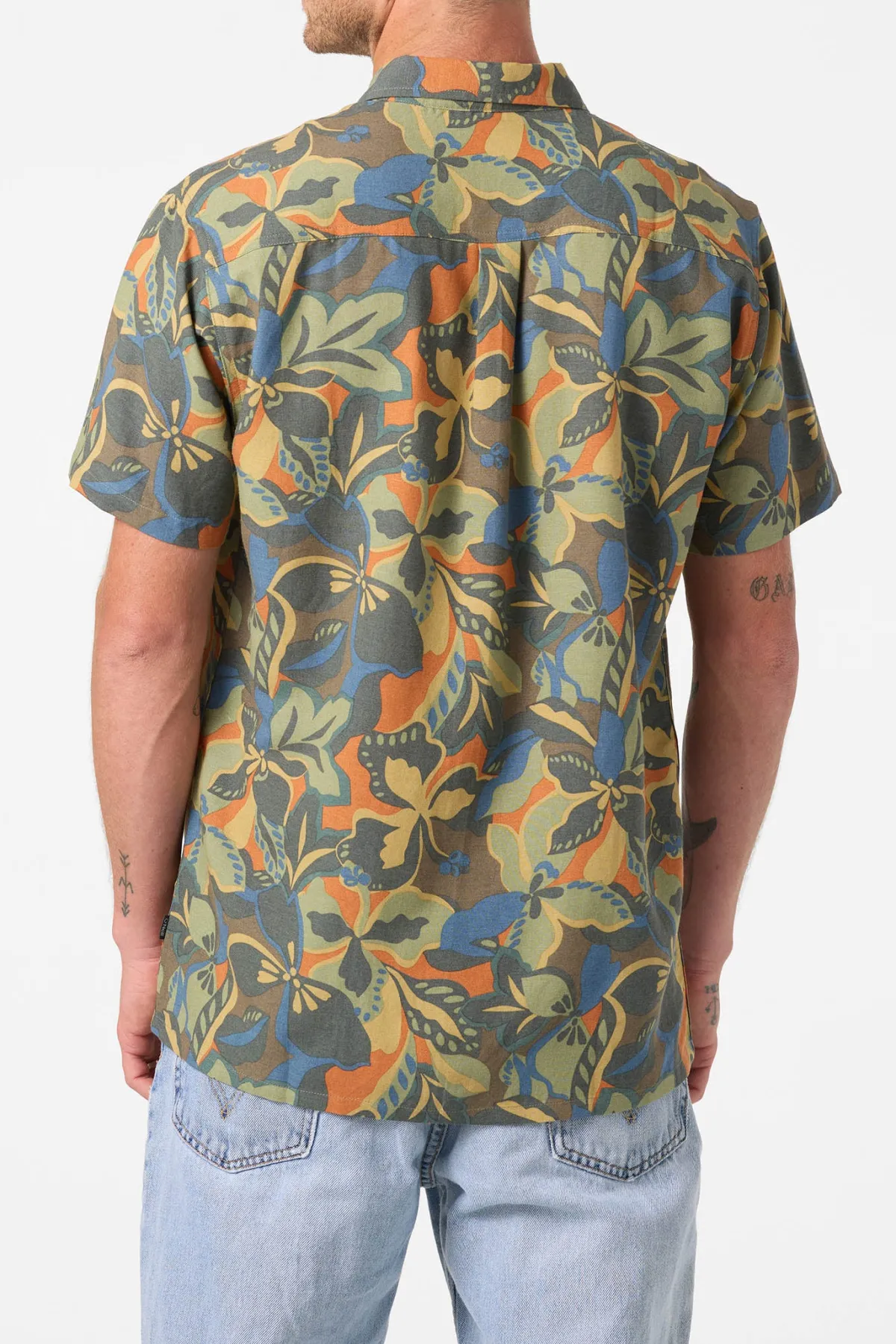 O'Riginals Collection|Shirts & Flannels^O'Neill O'Riginals Print Standard Wvn Shirt Standard Fit Shirt - | dark shadow