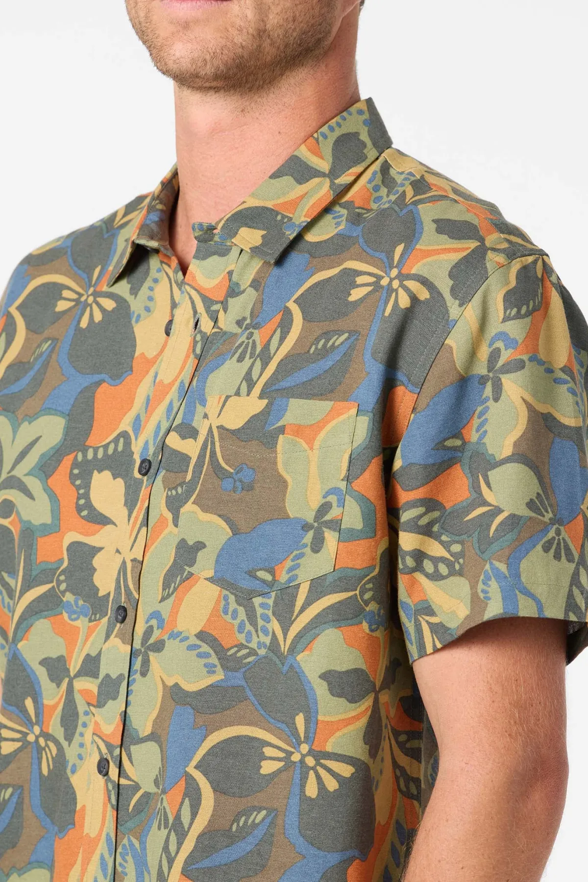 New Arrivals^O'Neill O'Riginals Print Standard Fit Shirt dark shadow