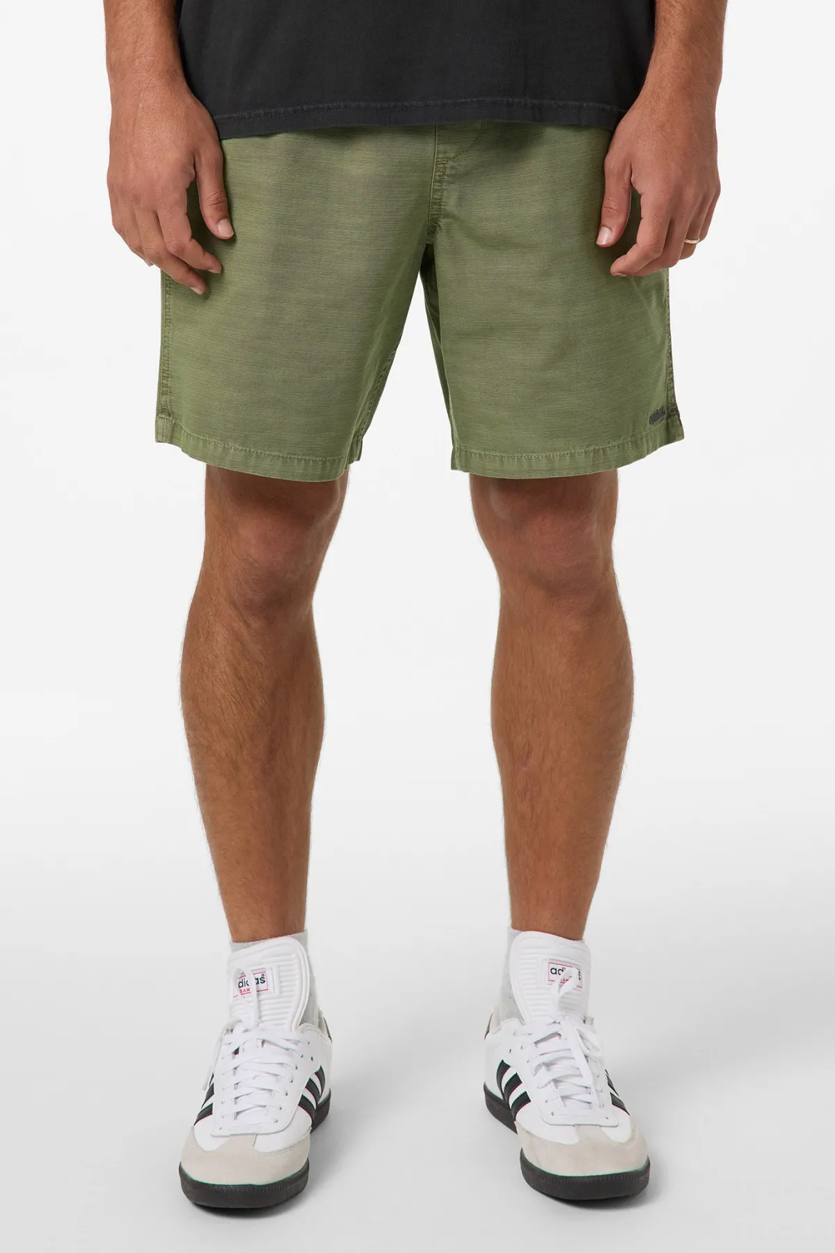 New Arrivals^O'Neill O'Riginals Shoreline Elastic Waist 18" Shorts oil green