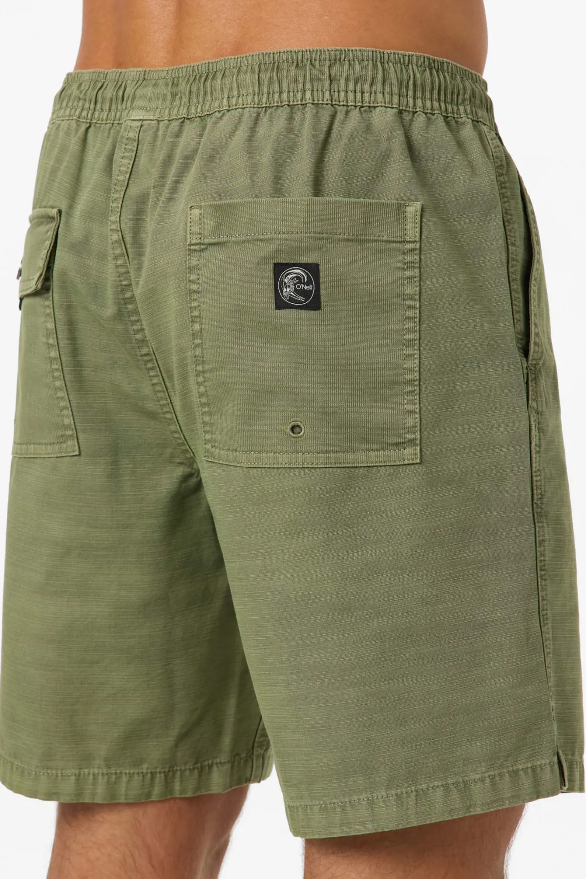New Arrivals^O'Neill O'Riginals Shoreline Elastic Waist 18" Shorts oil green