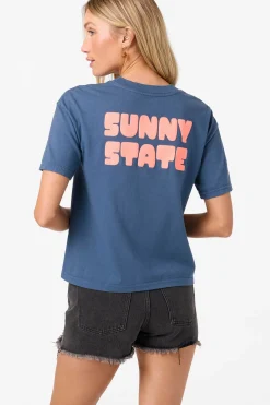 Graphic Tees & Tanks|New Arrivals^O'Neill O'Riginals Sunny State Easy Tee blue fusion