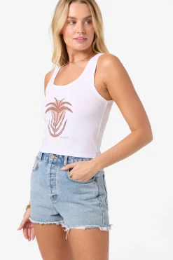 New Arrivals|Graphic Tees & Tanks^O'Neill Palm Sun Scoop Neck - | white