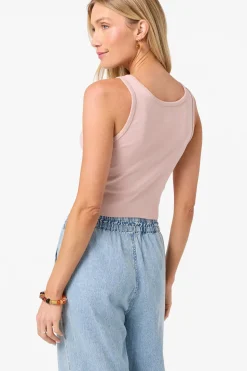 Graphic Tees & Tanks|New Arrivals^O'Neill Palm Sun Scoop Neck Tank misty rose