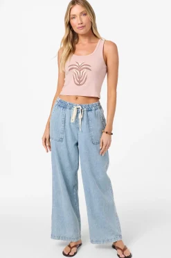 Graphic Tees & Tanks|New Arrivals^O'Neill Palm Sun Scoop Neck Tank misty rose