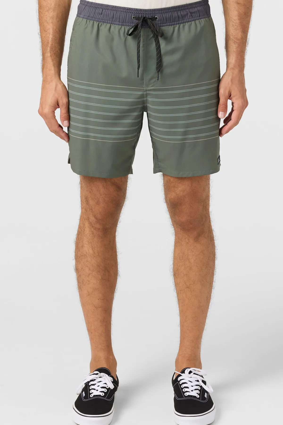 Shorts^O'Neill Perform Light Lined Elastic Waist 17" Hybrid Shorts - | dark olive
