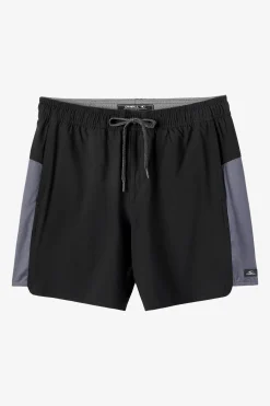 Shorts^O'Neill Perform Light Tech Panel Lined Elastic Waist 17" Hybrid Shorts - | black