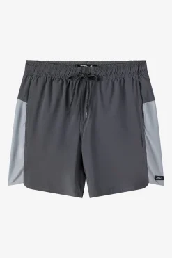 Shorts^O'Neill Perform Light Tech Panel Lined Elastic Waist 17" Hybrid Shorts - | graphite