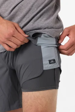 Shorts^O'Neill Perform Light Tech Panel Lined Elastic Waist 17