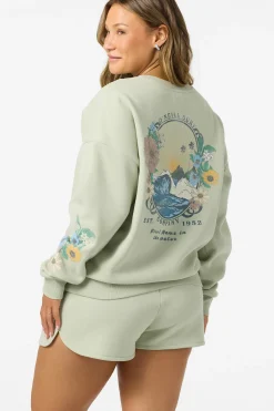 Matching Sets|New Arrivals^O'Neill Petal Oversized Crew Neck Fleece desert sage