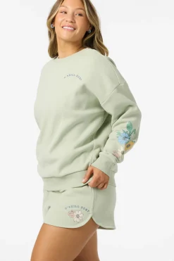 Matching Sets|New Arrivals^O'Neill Petal Oversized Crew Neck Fleece desert sage