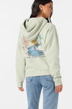 New Arrivals^O'Neill Petal Relaxed Hoodie desert sage