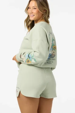 New Arrivals|Matching Sets^O'Neill Petal Scallop Fleece Lounge Shorts - | desert sage