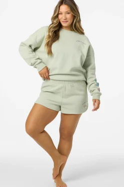 New Arrivals|Matching Sets^O'Neill Petal Scallop Fleece Lounge Shorts - | desert sage