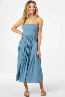 New Arrivals|Dresses^O'Neill Piper Dress Midi Dress - | provincial blue