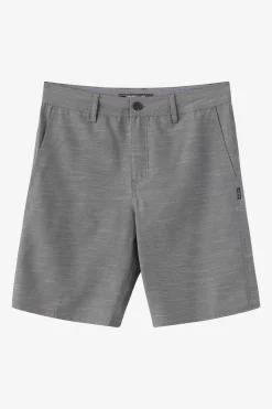 New Arrivals^O'Neill Portola Slub Check 20" Hybrid Shorts gargoyle