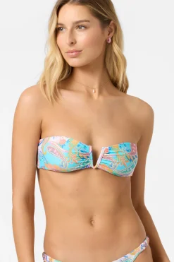 Bikini Tops^O'Neill Presley Paisley Gold Coast Bandeau Top - | multi clr