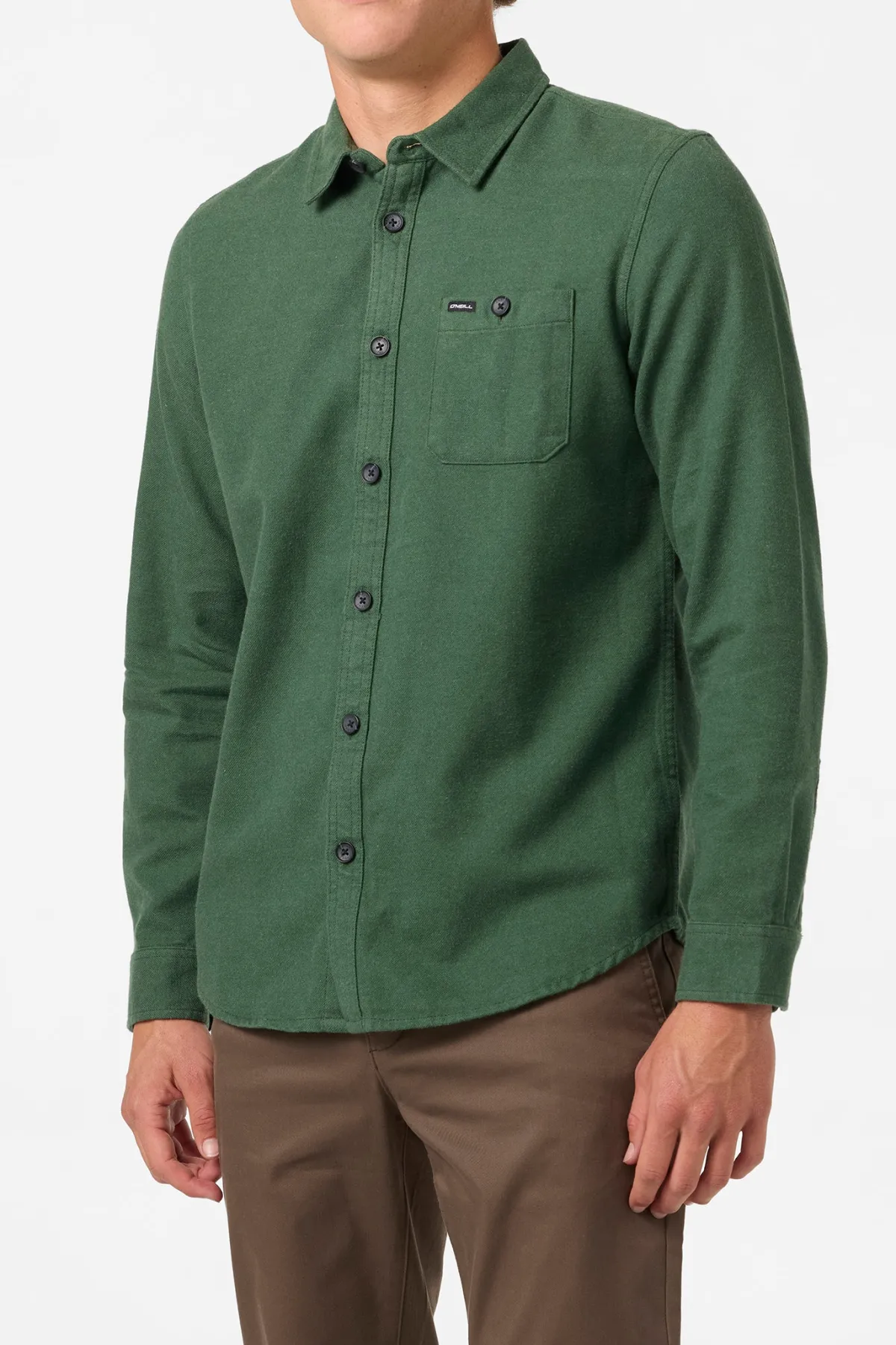 Shirts & Flannels^O'Neill Regent Flannel Standard Fit Long Sleeve Shirt - | cilantro