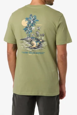 Tees & Tanks^O'Neill Relax Classic Tee Standard Fit Tee - | oil green