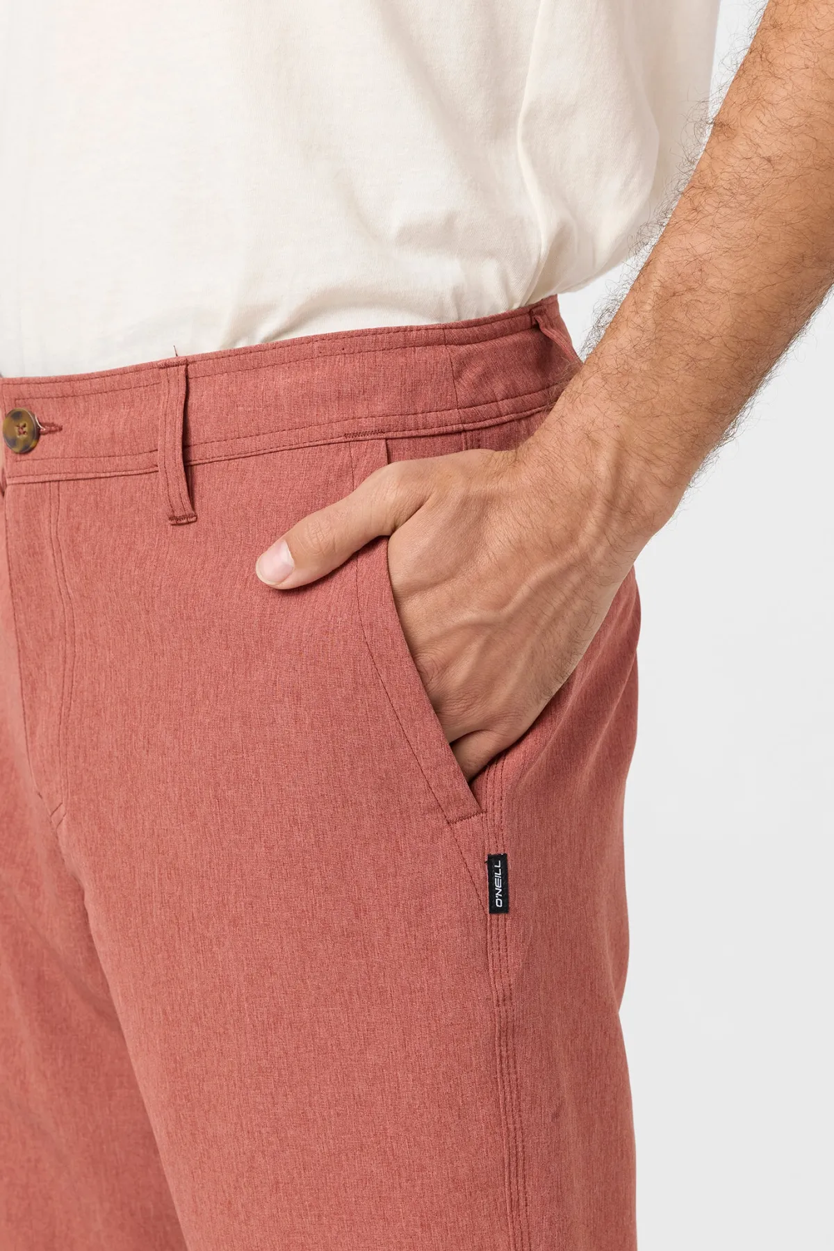 Shorts^O'Neill Reserve Heather 19" Hybrid Shorts - | heather mahogany