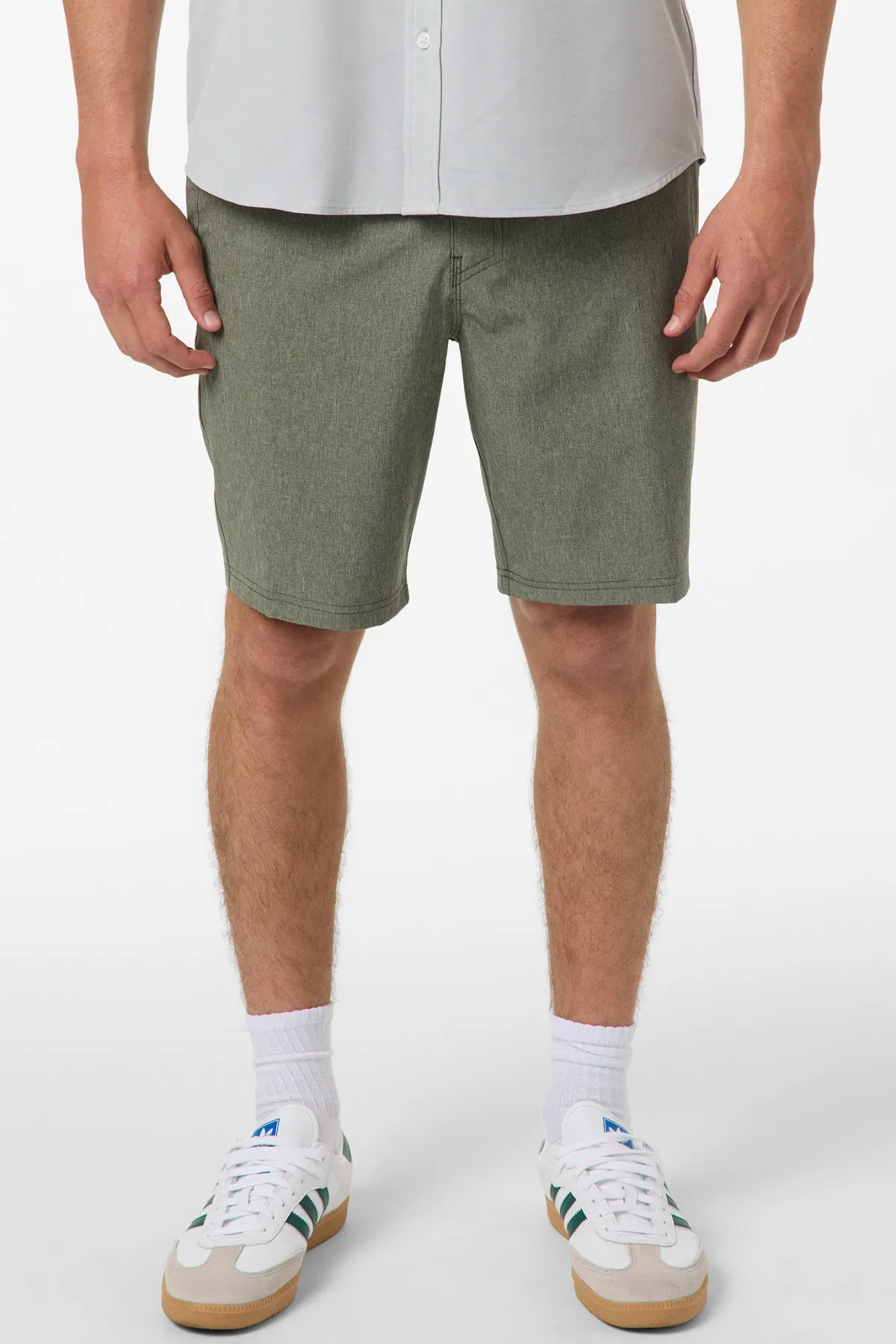New Arrivals^O'Neill Reserve Heather 19" Hybrid Shorts hthr mulled basil