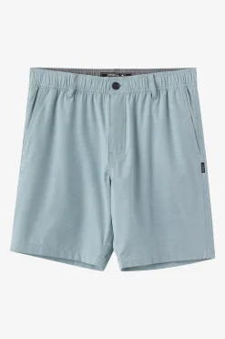 New Arrivals^O'Neill Reserve Light Check Elastic Waist 18"'' Hybrid Shorts - | stone blue