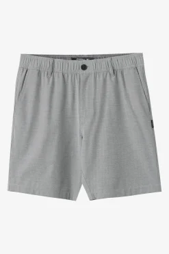 New Arrivals^O'Neill Reserve Light Check Elastic Waist 18" Hybrid Shorts dark shadow