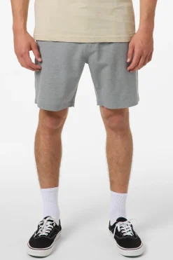 New Arrivals^O'Neill Reserve Light Check Elastic Waist 18" Hybrid Shorts dark shadow