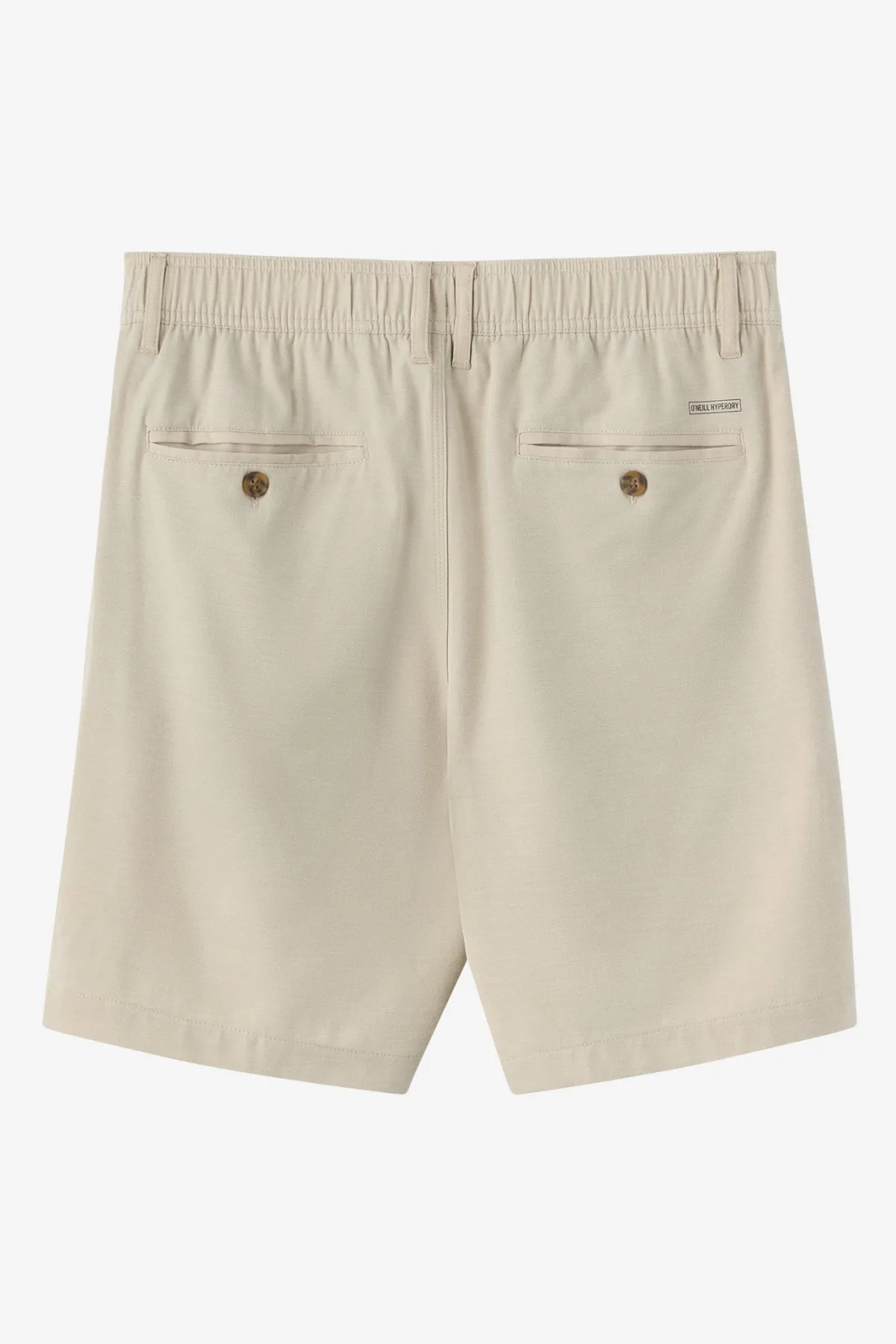 Shorts^O'Neill Reserve Light Check Elastic Waist 18"'' Hybrid Shorts - | lt khaki
