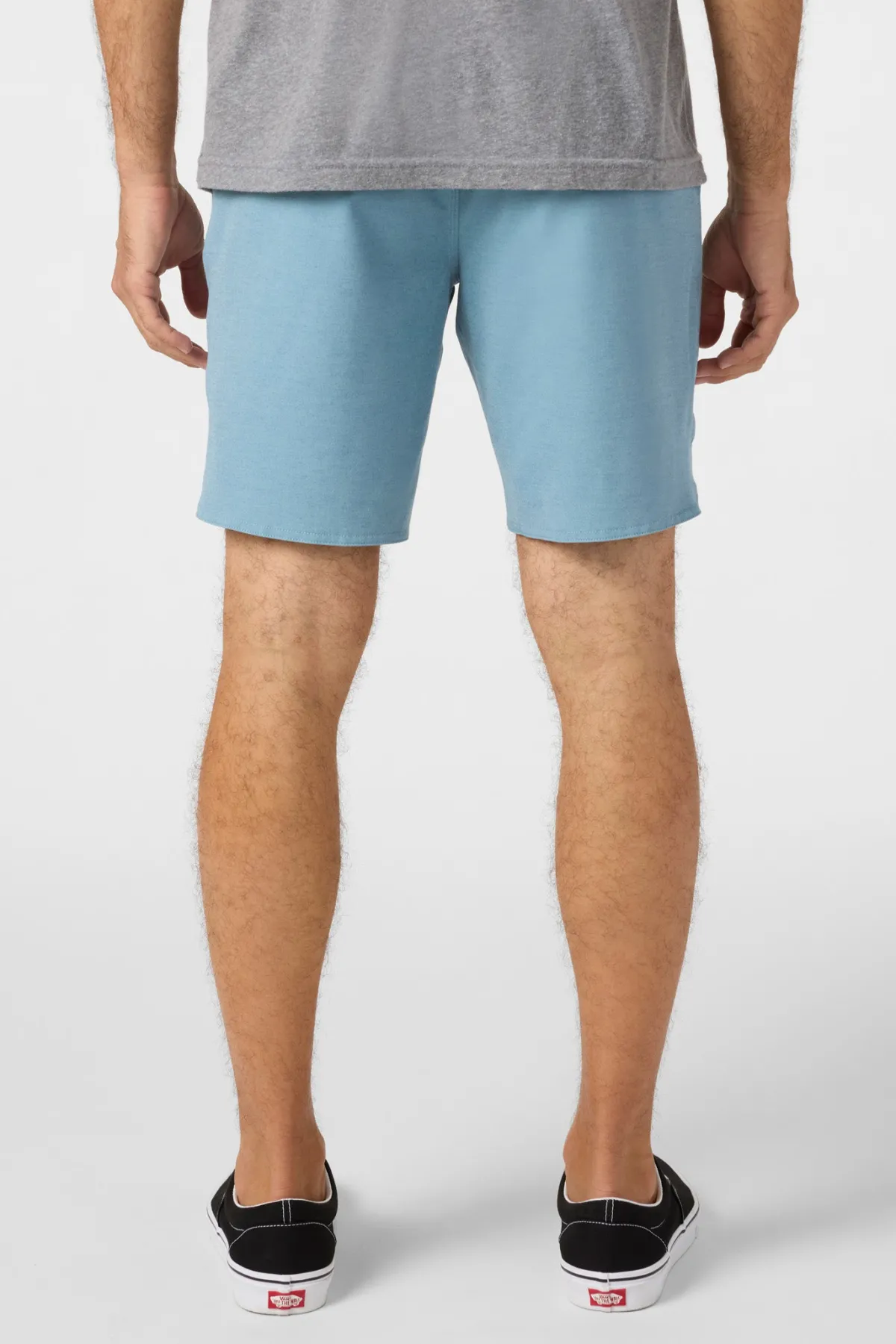 Shorts^O'Neill Reserve Light Check Scallop Elastic Waist 18" Hybrid Shorts - | indigo