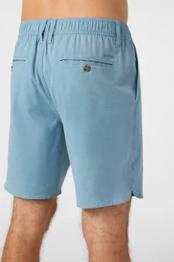 Shorts^O'Neill Reserve Light Check Scallop Elastic Waist 18