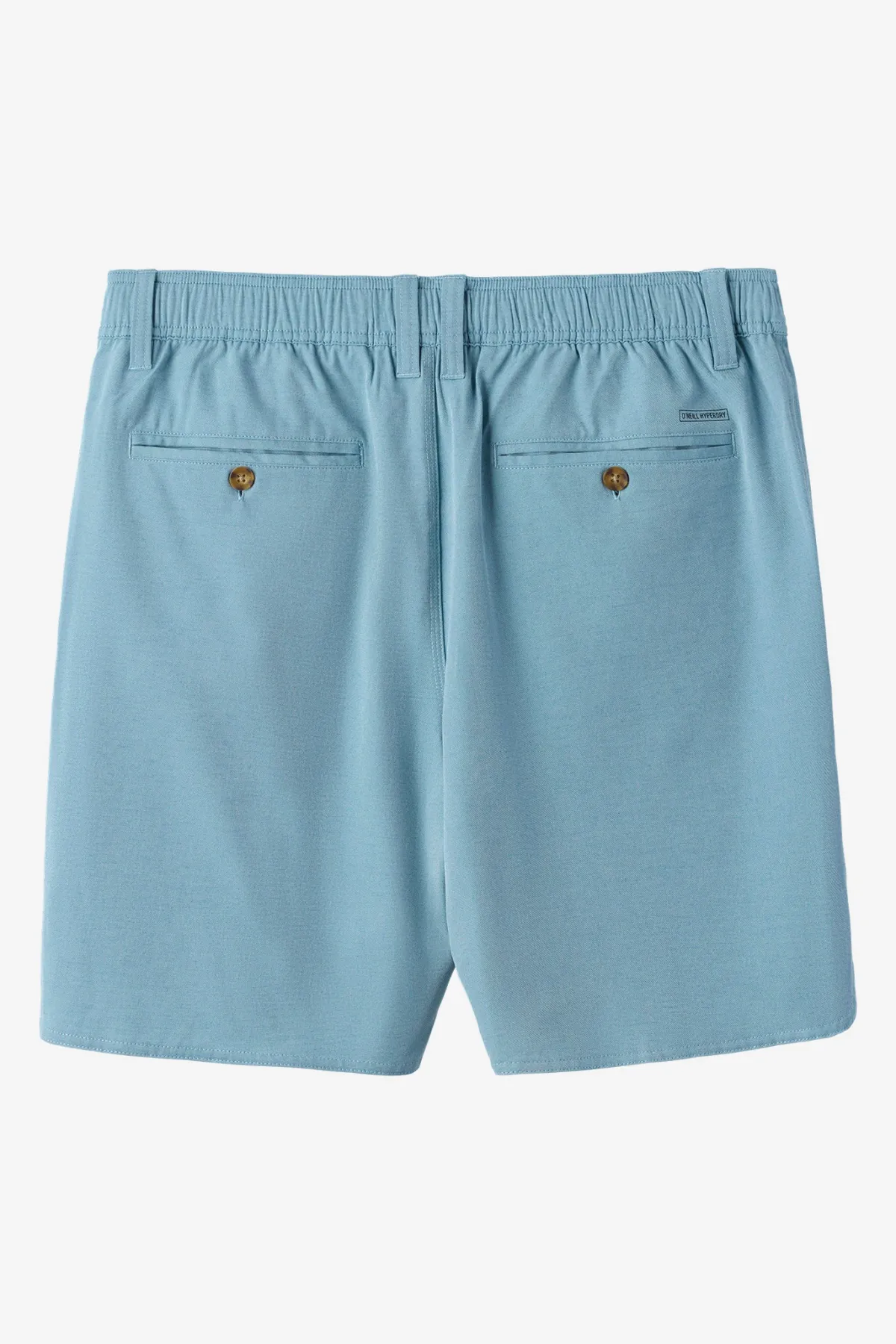 Shorts^O'Neill Reserve Light Check Scallop Elastic Waist 18" Hybrid Shorts - | indigo