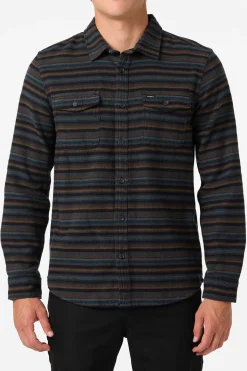 Shirts & Flannels^O'Neill Richmond Flannel Ls Shirt Standard Fit Long Sleeve Shirt - | graphite