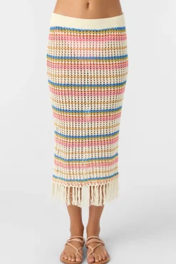 Swim Cover-Ups^O'Neill Ryan Stripe Skirt - | vanilla