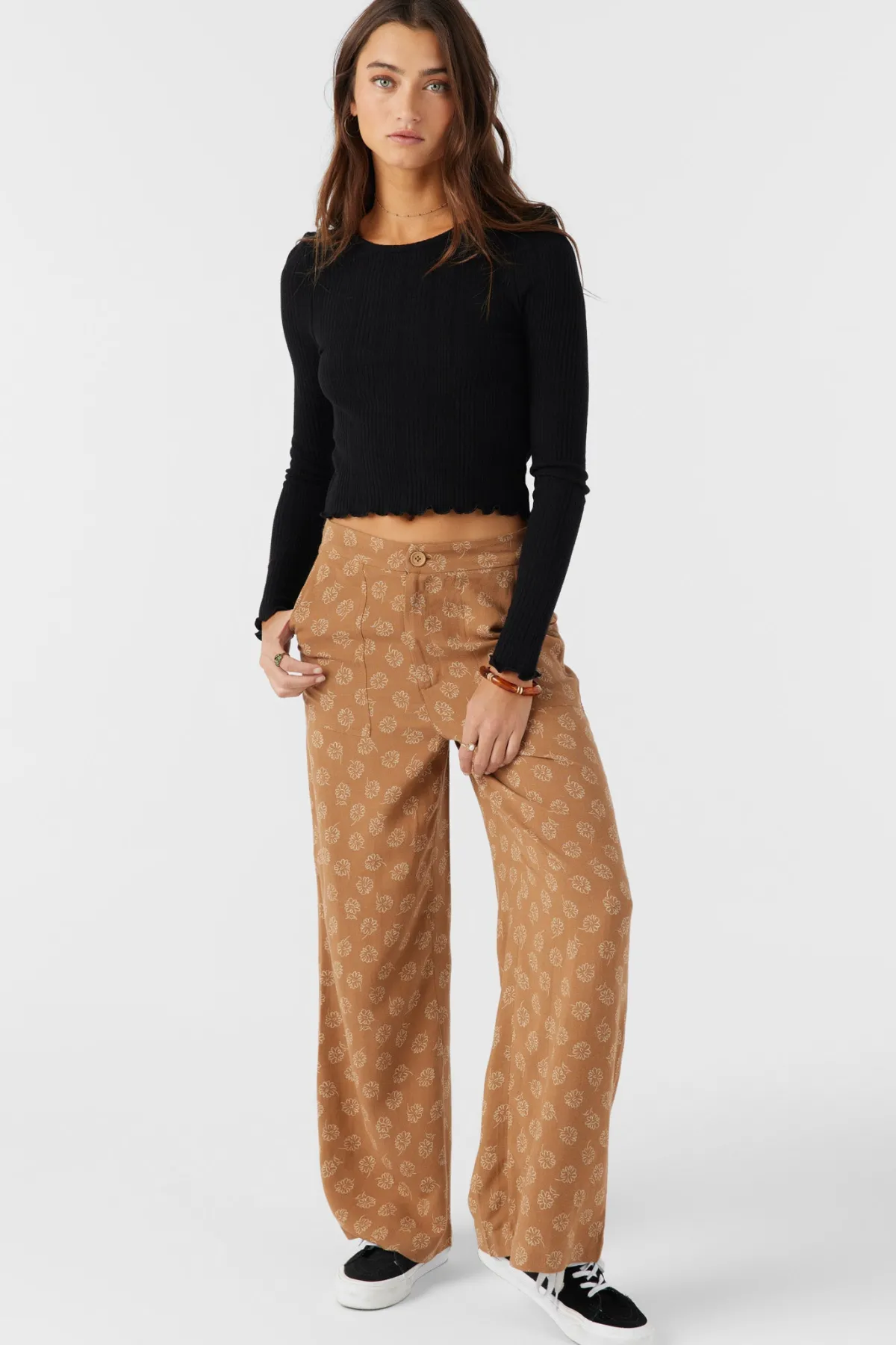 Bottoms^O'Neill Rylan Velley Floral Beach Pants - | tobacc brw