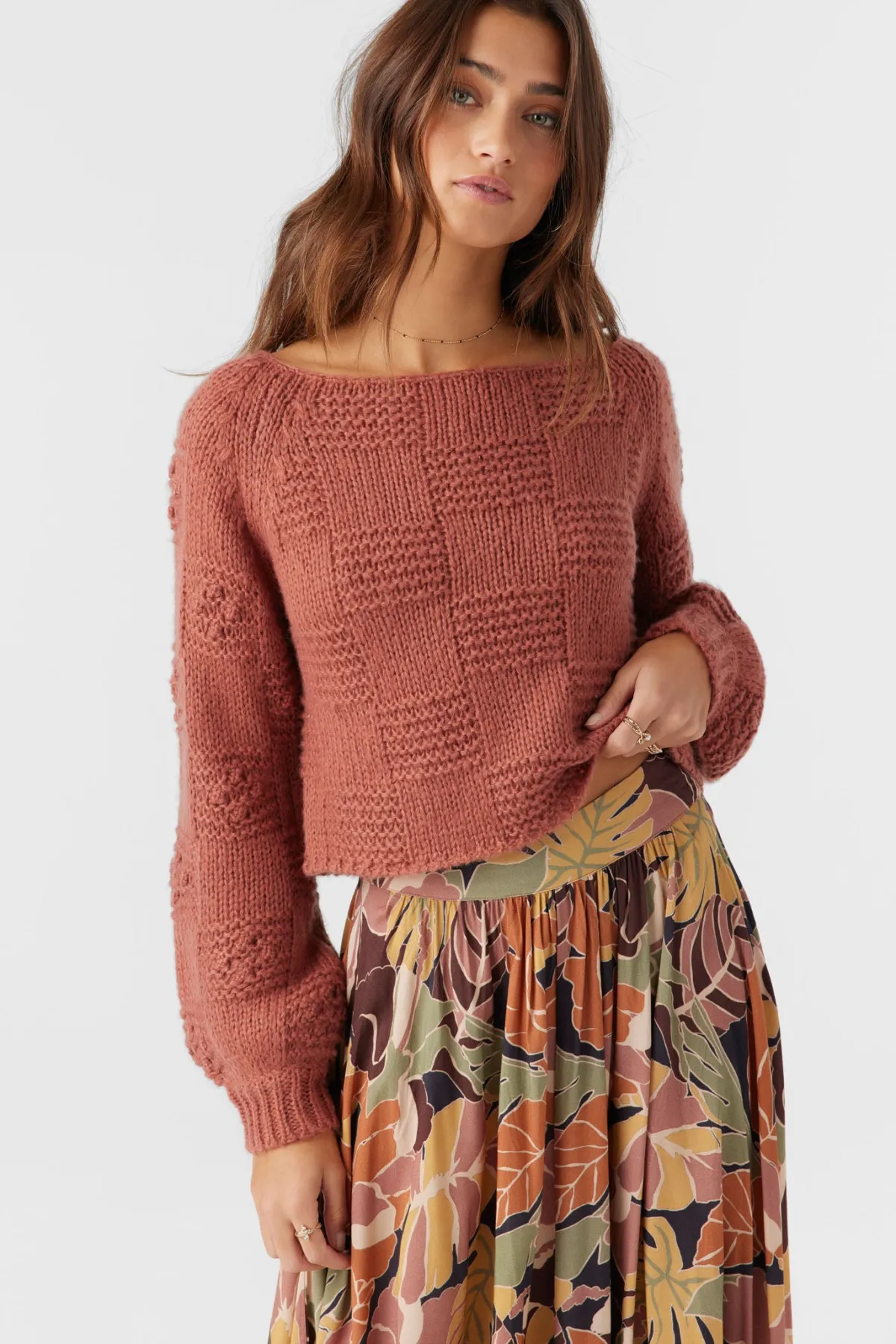 Sweaters, Hoodies & Fleece^O'Neill Sacha Long Sleeve Sweater - | cedar wood