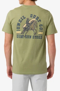 New Arrivals^O'Neill Saddle Up Classic Tee oil green
